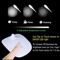Rechargeable LED Desk Lamp One-touch On/Off Switch Student Study Reading Learning Dimmer / Brightener Rechargeable Led Table with Children Eye Protection Lamps (White)  